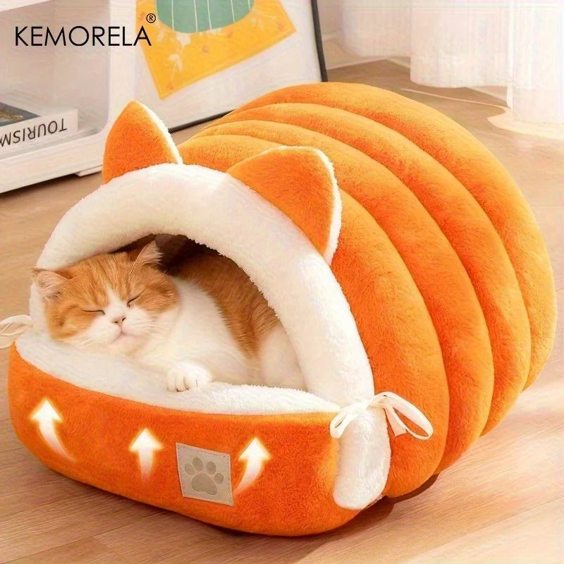 Cozy Cat Bed and Warm Kitty Heaven All Season