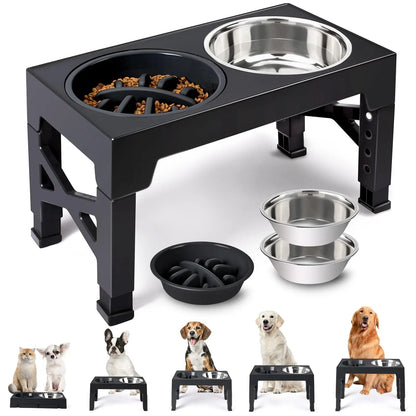 Adjustable Elevated Dog Feeder