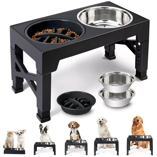 Adjustable Elevated Dog Feeder