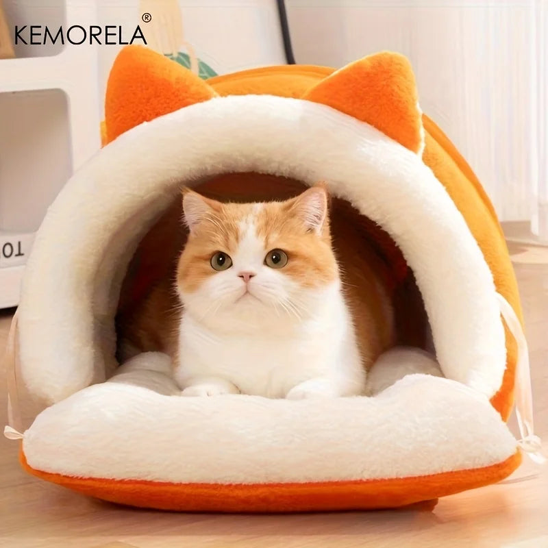 Cozy Cat Bed and Warm Kitty Heaven All Season